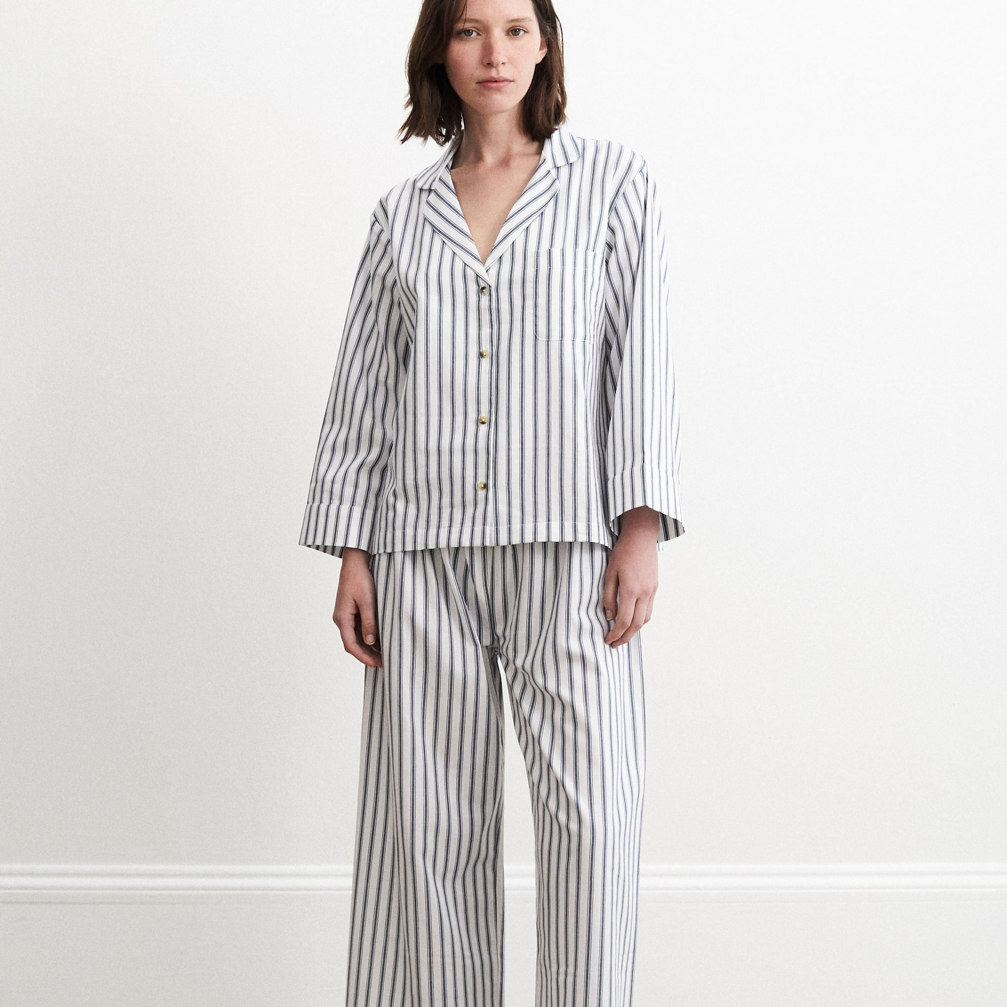 Relaxed Ticking Stripe Pyjama Set