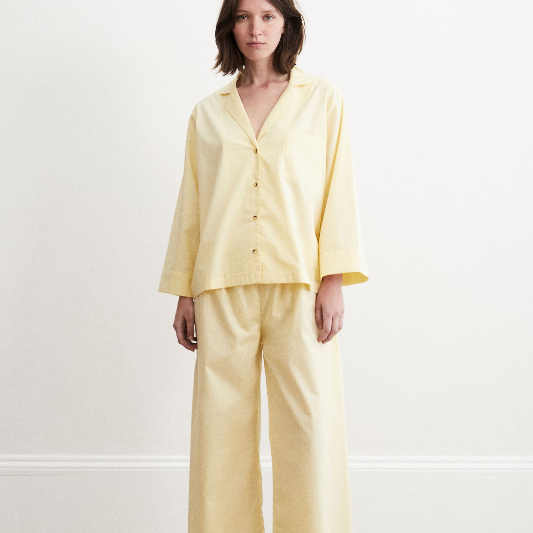 Relaxed Pale Yellow Pyjama Set