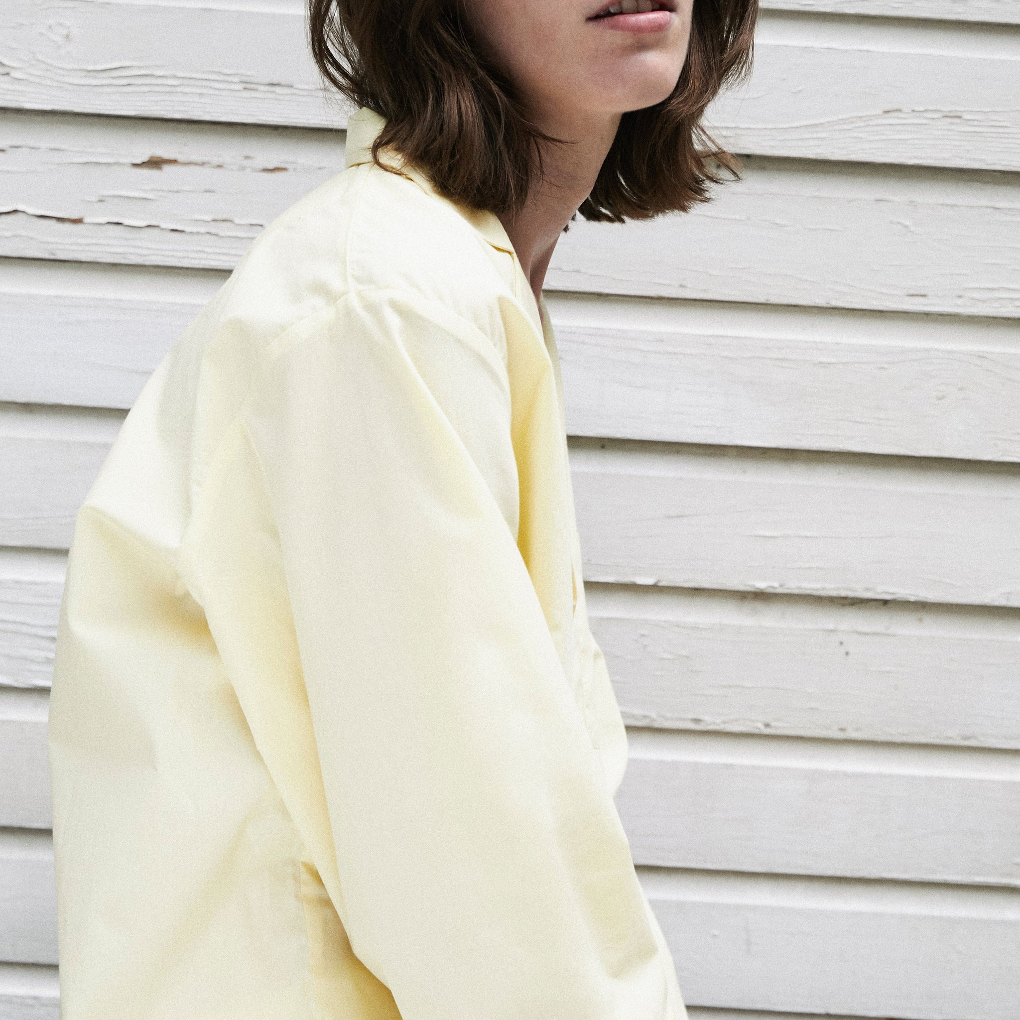 Relaxed Pale Yellow Pyjama Shorts Set
