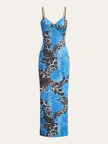 Leopard Print Maxi Dress