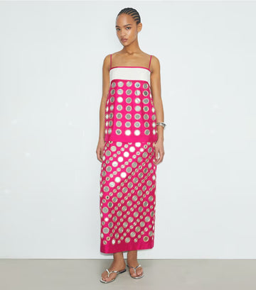Handmade layered mirrored dress